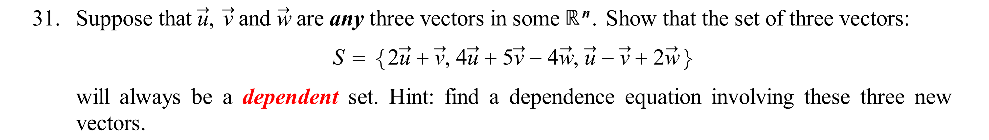 the rref of A. Unlike the sets in Exercises 18 to 24,
