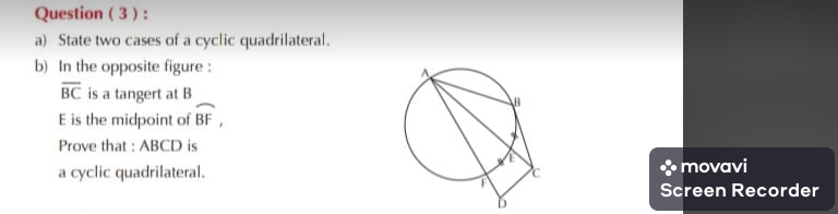 Question ( 3 ) : a) State two cases of a