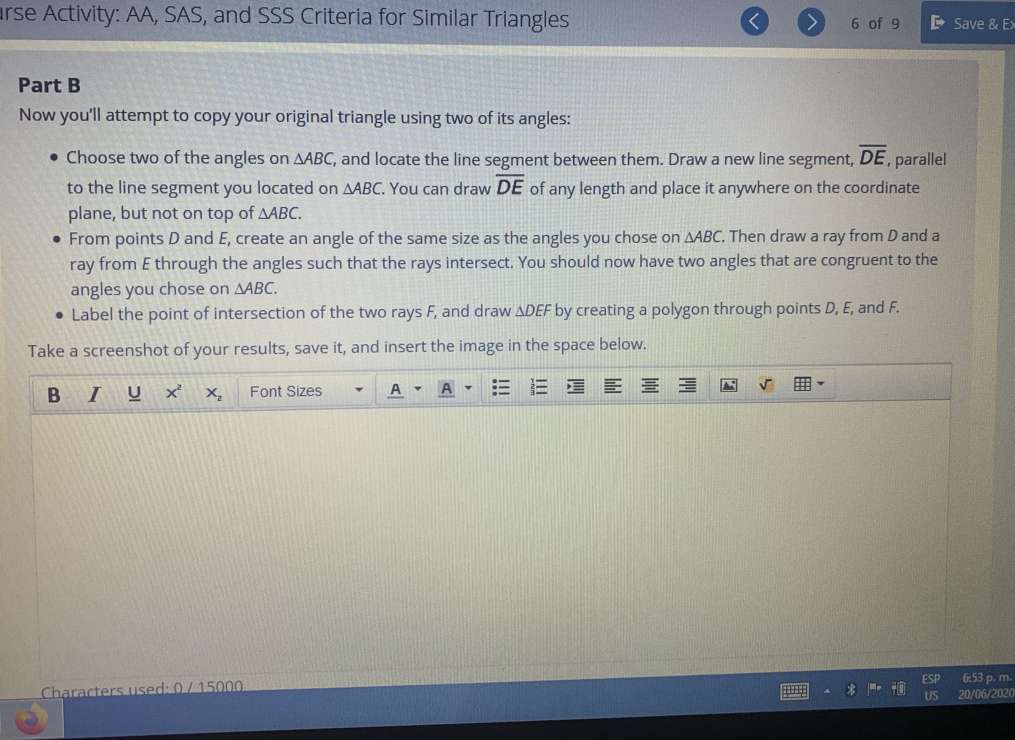 Please I need some help with this irse Activity: AA, SAS, and