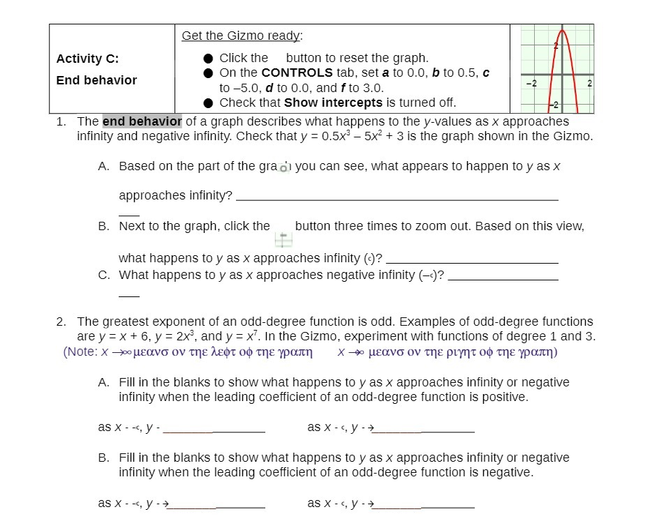  Get the Gizmo ready: Activity C: 0 Click the button to