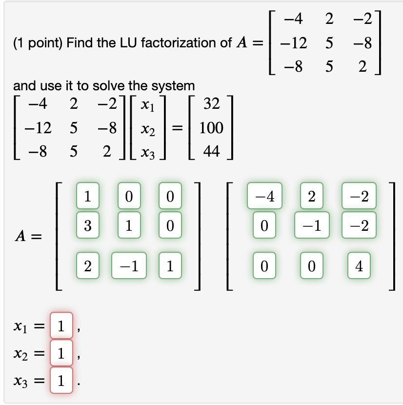 Please help me with this problem 4 22 (1 point) Find the