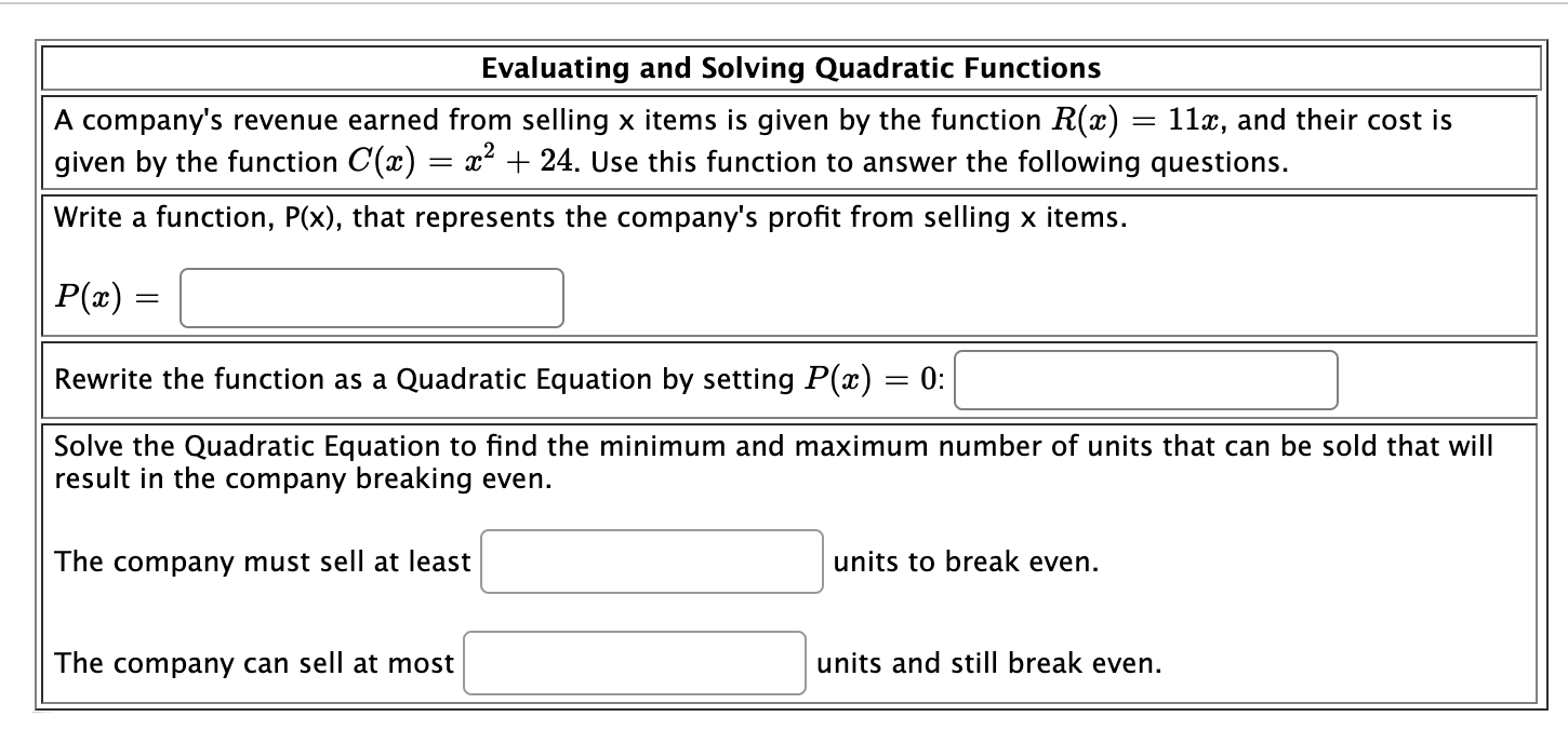 Standard Form 2. identify the coefcients a, b and c. 3. Substitute