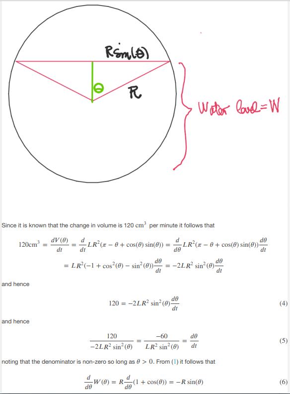 is lling with water at the rate of 12E! 1113 per minute.