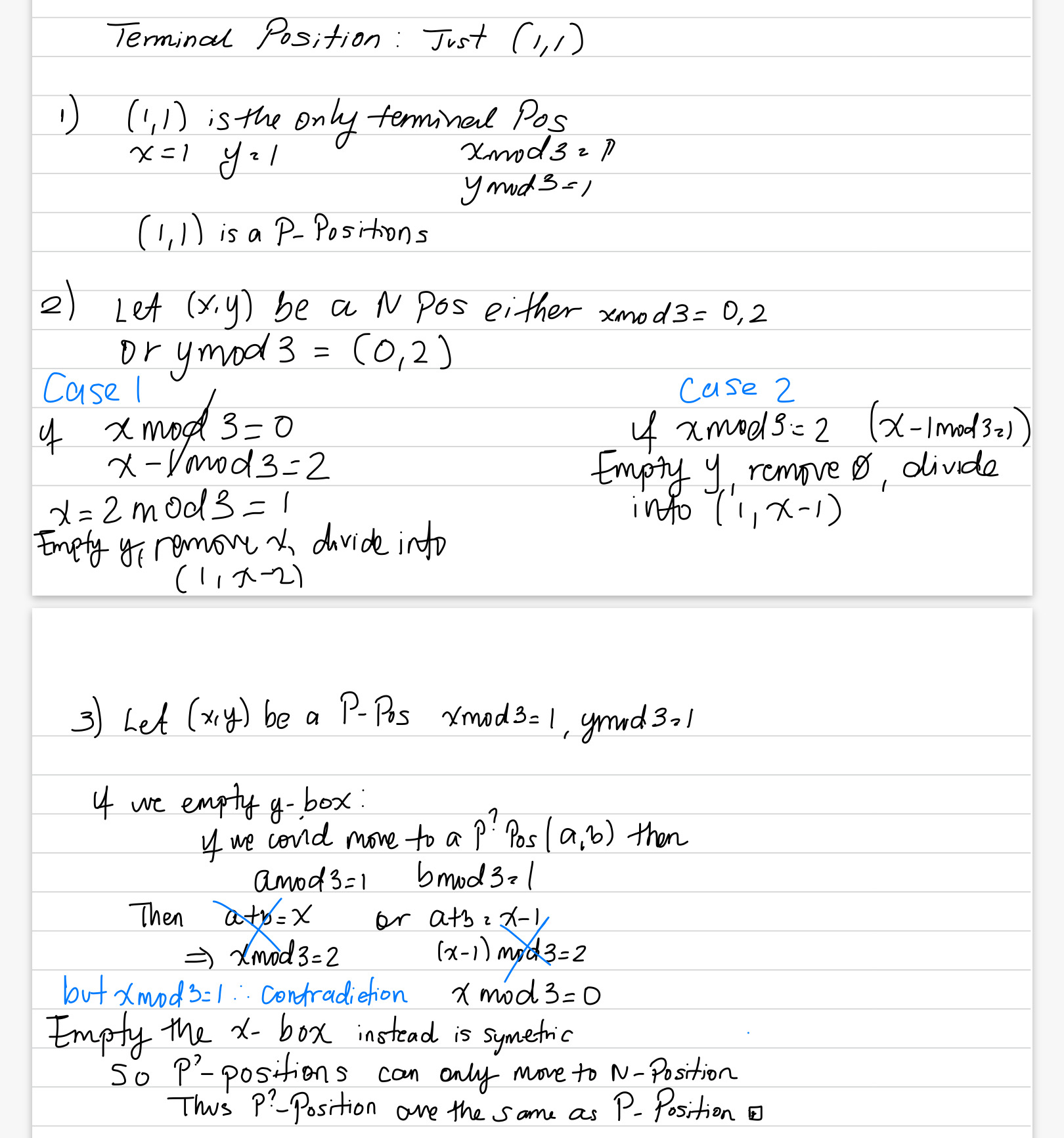Game Theory Question is below"Empty, remove 0, 1, or 2, and divideConsider