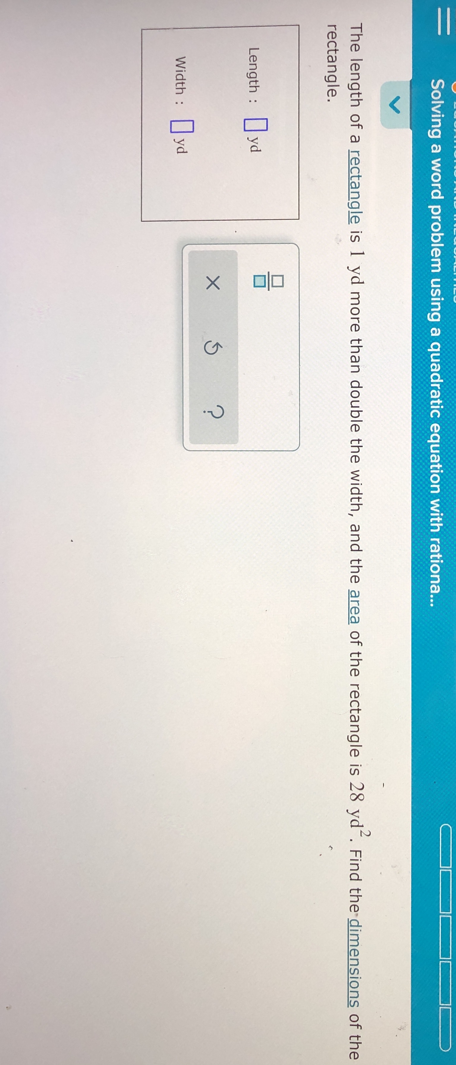 I need help answering this question Solving a word problem using a