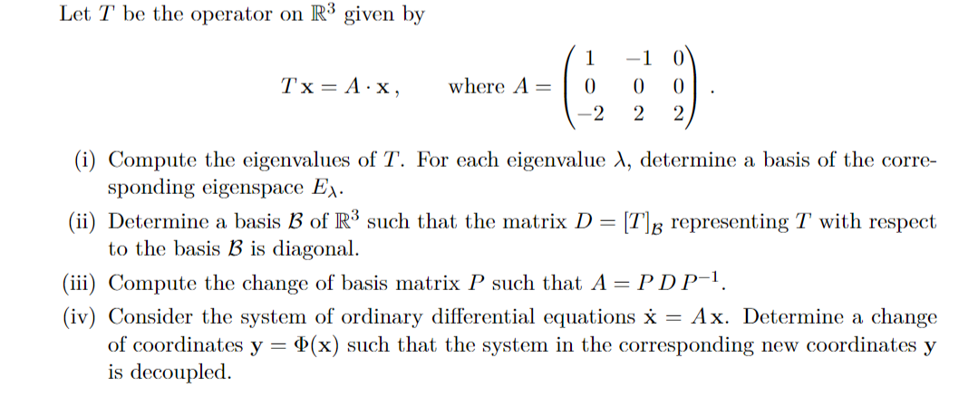 I would like some help working through this problem. \f