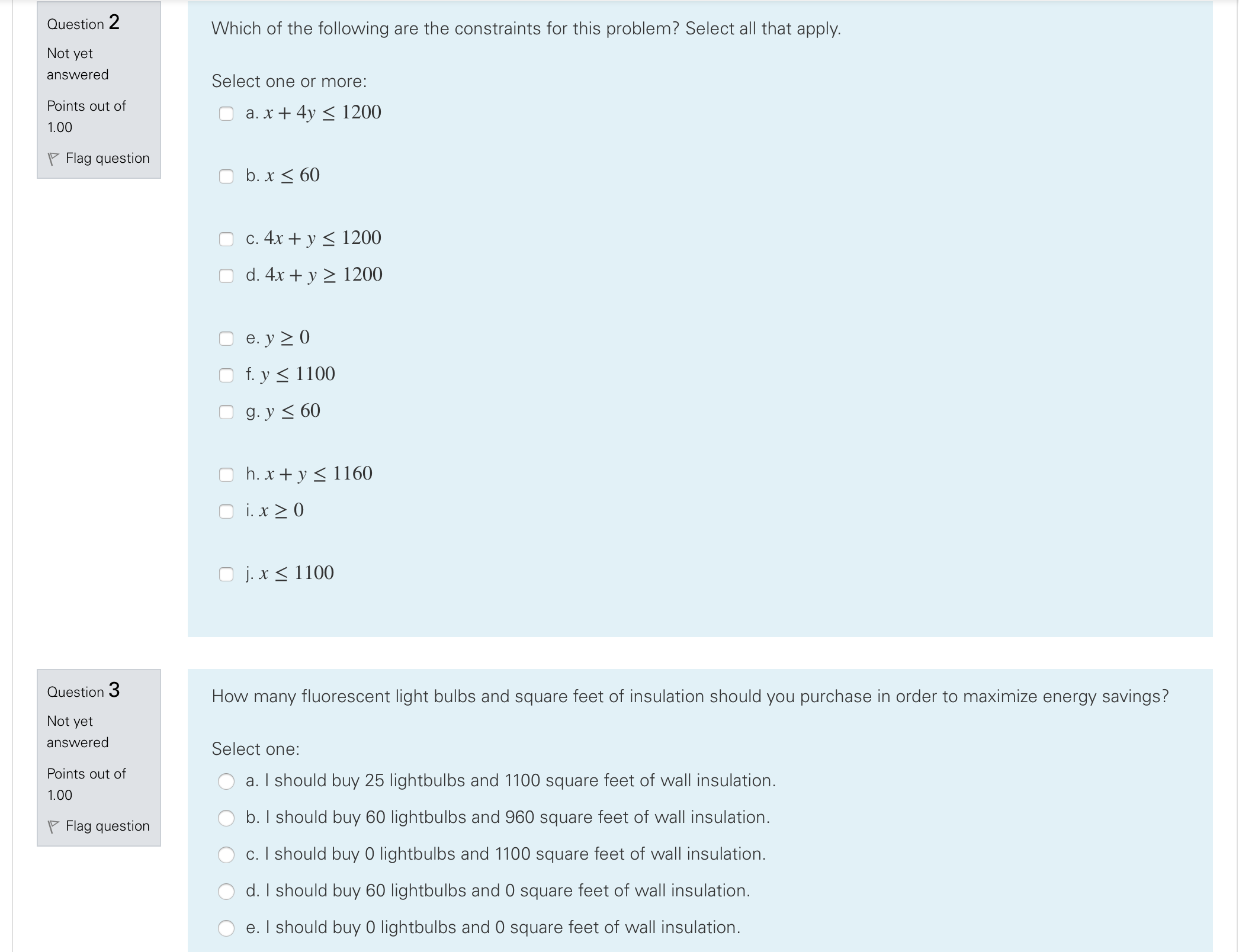 Not yet answered Points out of 1.00 '7 Flag question Consider the