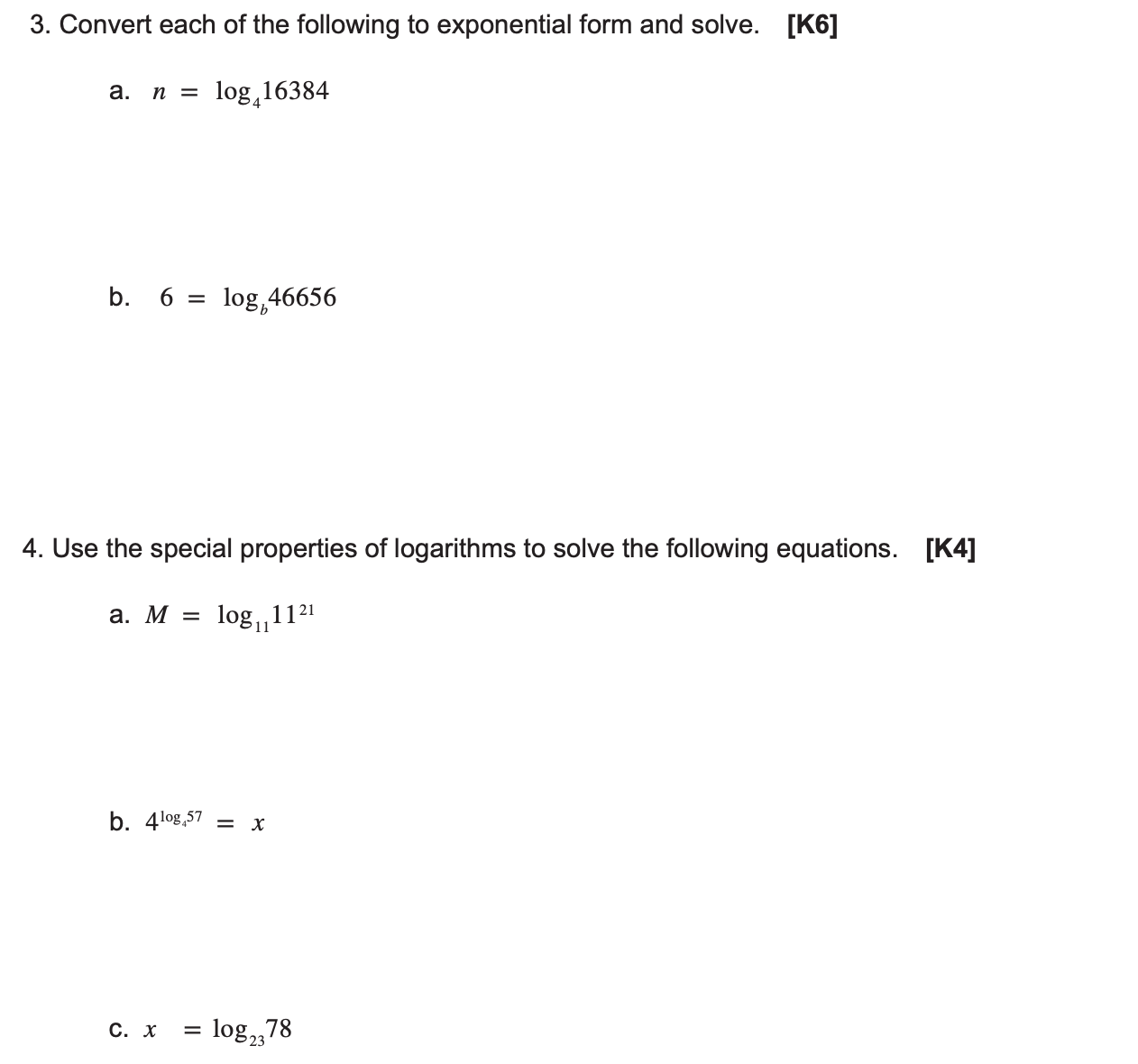 write them on paper just write it below on a comment or