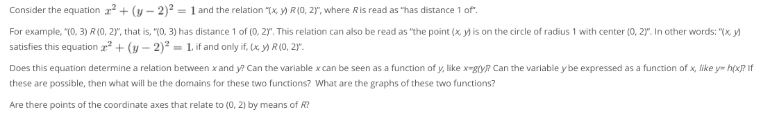 Hello!I need your help with that Consider the equation a + (y