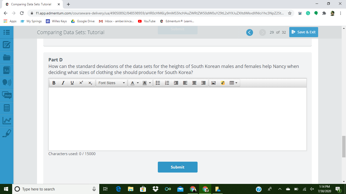 YouTube @ Edmentum Learni.. Heights of Adults Heights of Adults in Male