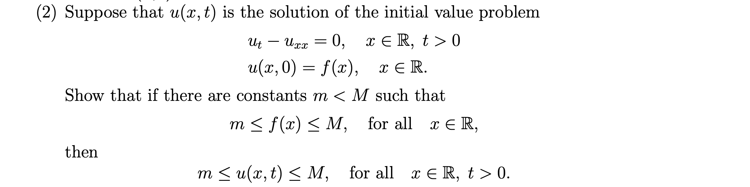  ( 2 ) Suppose that u ( ac , & )
