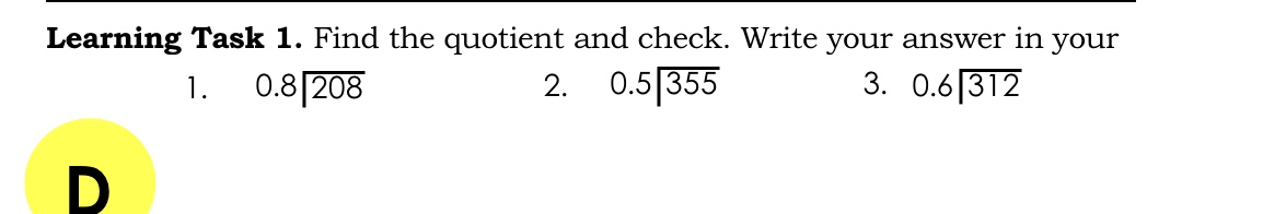 Learning Task 1. Enumerate the 4 steps in solving simple problems. Write
