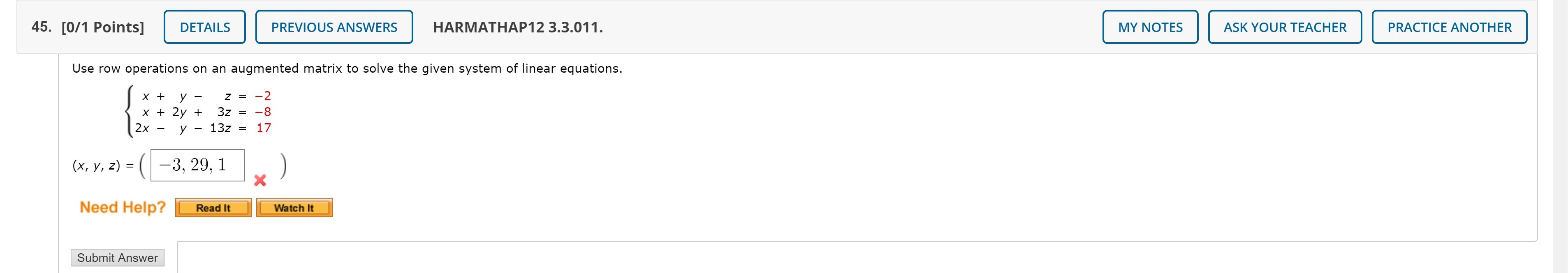 It Watch It Master It Submit Answer Viewing Saved Work Revert to