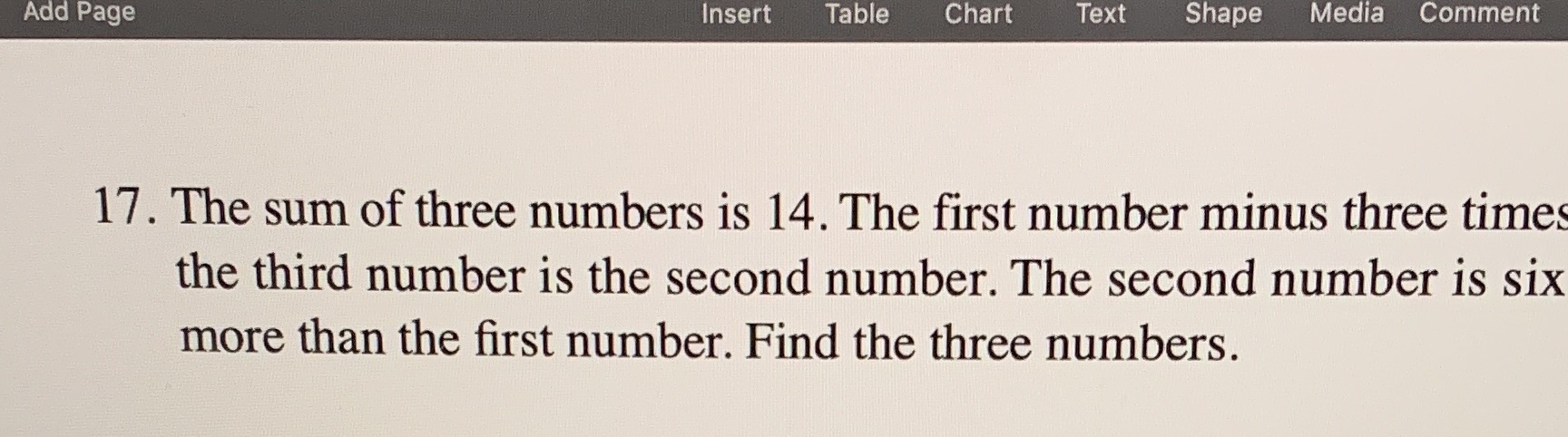 Math 0523 Add Page Insert Table Chart Text Shape Media Comment 17.