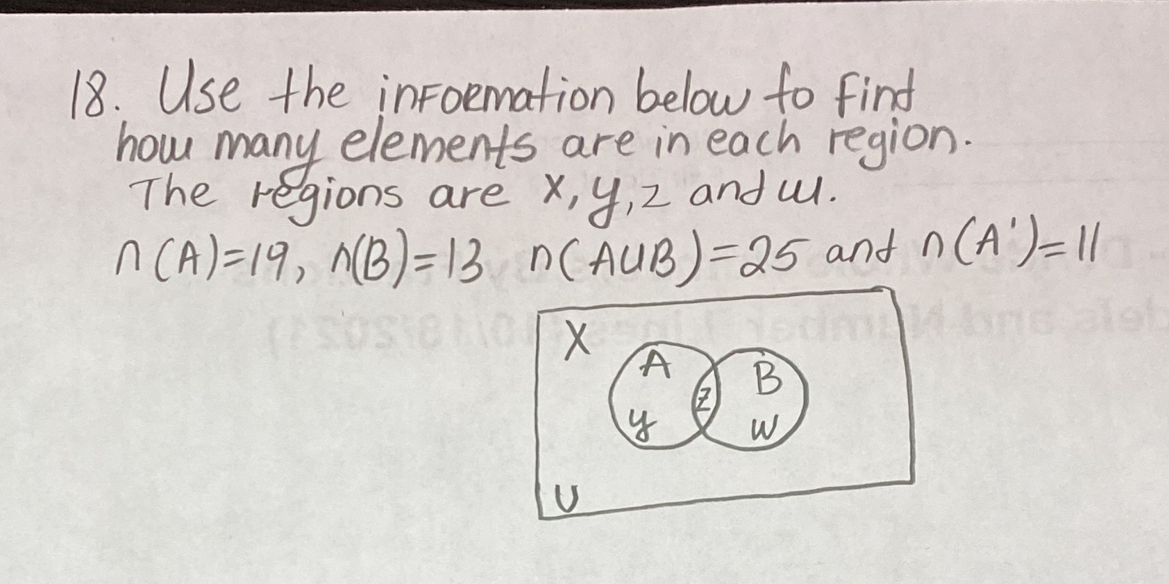18. Use the inFORmation below to find how many elements are