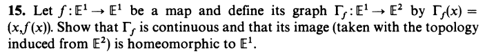  15. Let f: E - E be a map and define