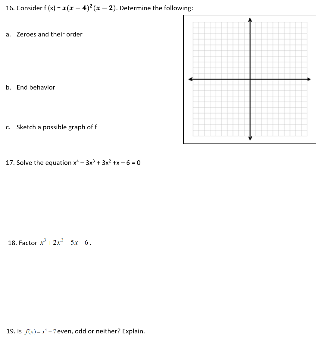 the degree is and leading coefficient is The end behavior off(x) =