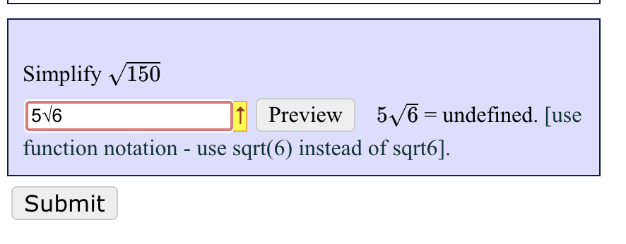  Simplify V150 516 Preview 516 = undefined. [use function notation -