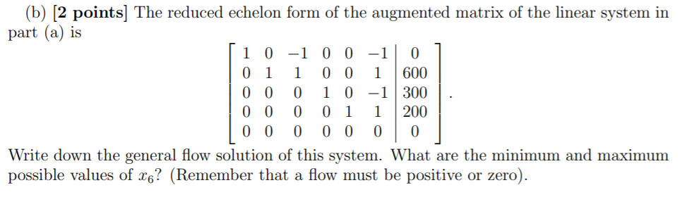 describing the ow of the network depicted below. The letters A through
