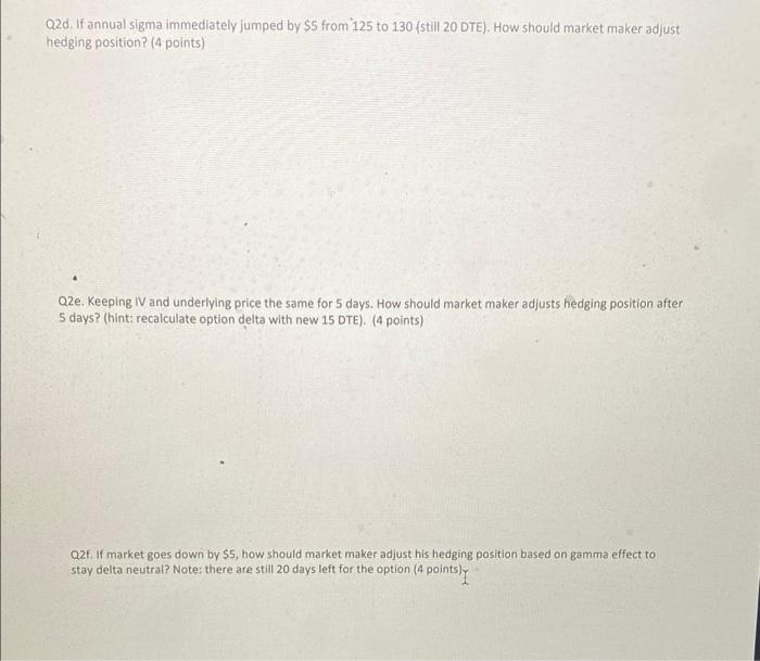 if any Q2. You are interested in buying some put protection for