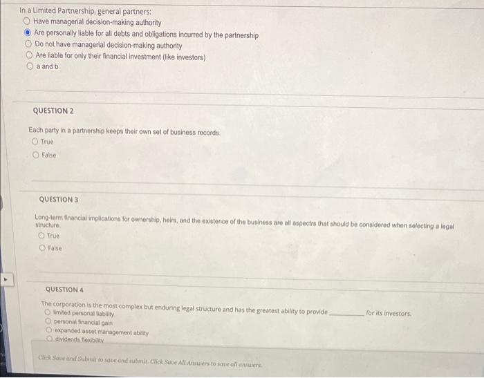 the other options for question 4 are: dividends flexibility none of the