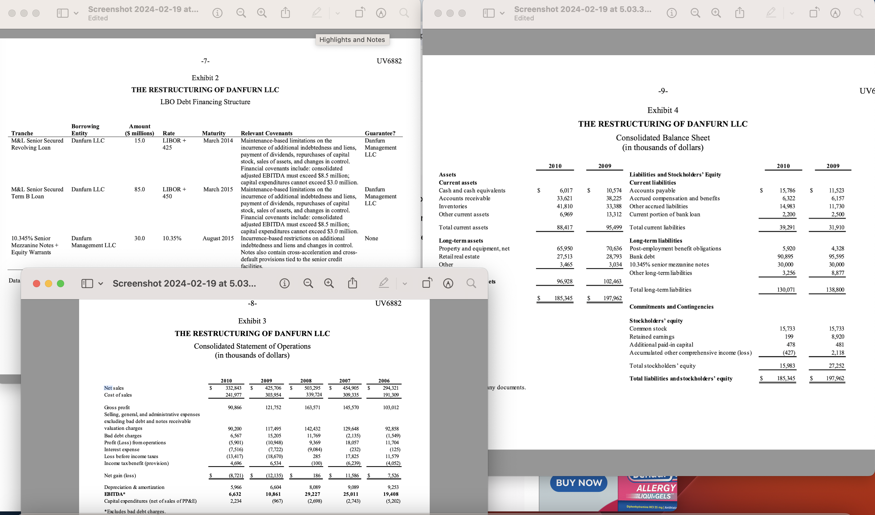  As a senior secured lender (M&L Bank), How does your party