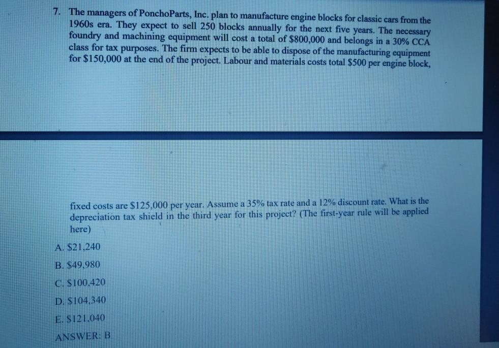 Answer is provided, please show all steps and all calculations so