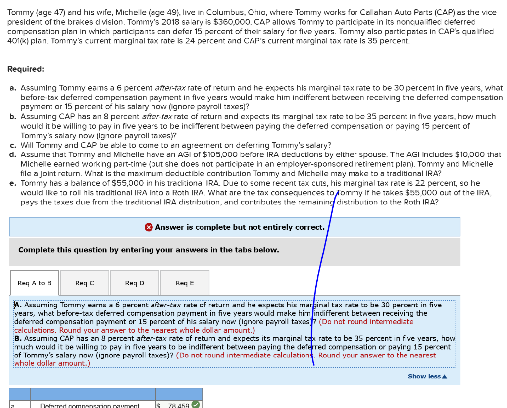 Comprehensive Problem 13-87 (LO 13-1, LO 13-2, LO 13-3, LO 13-4, LO