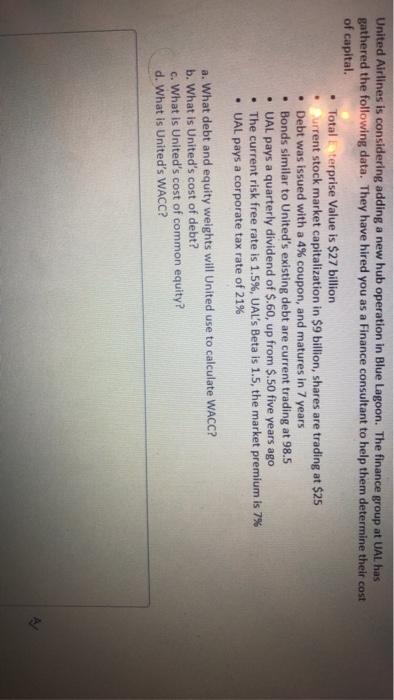  please show work and do not put in excel . United