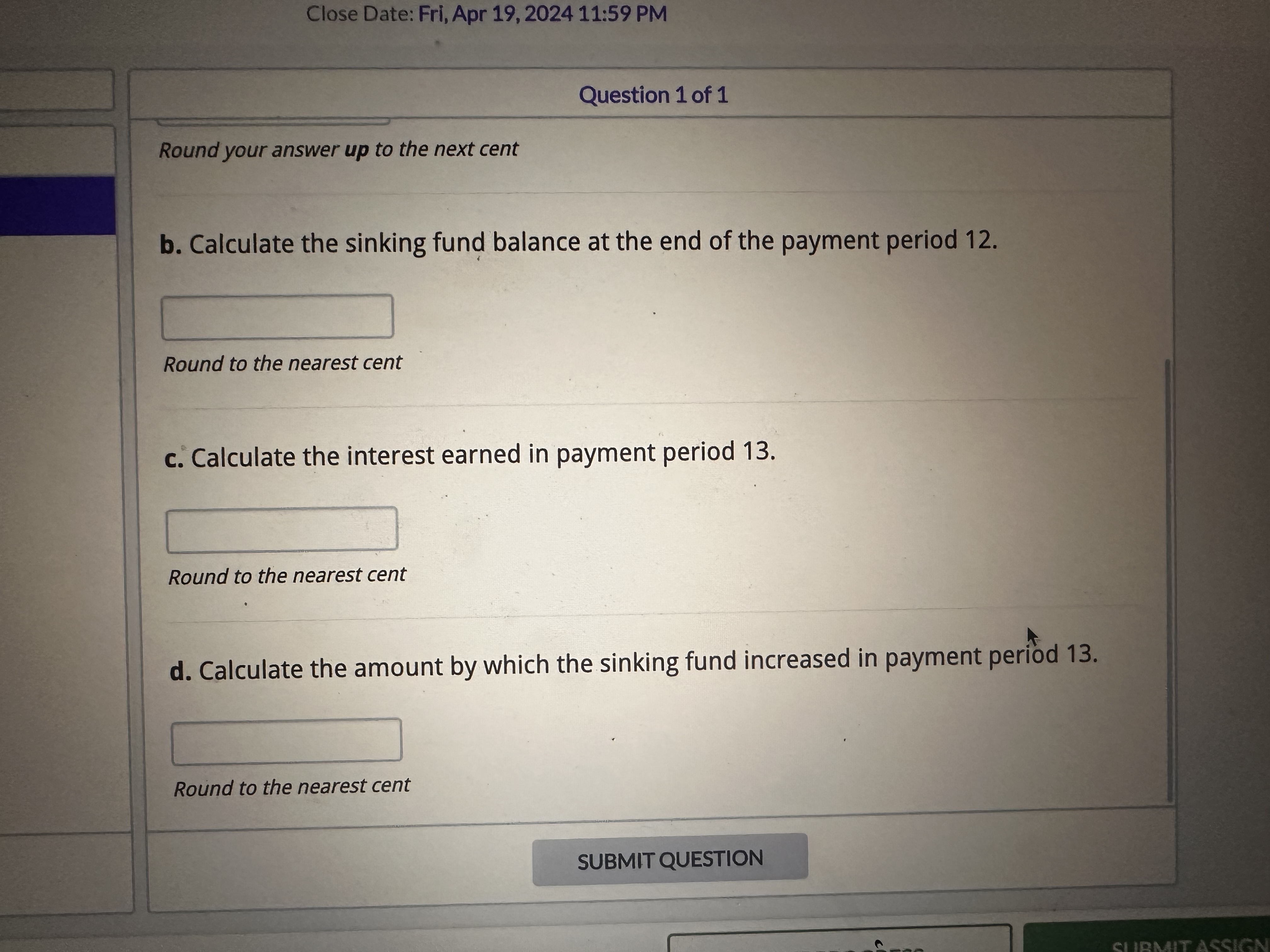  Close Date: Fri, Apr 19,202411:59 PM Question 1 of 1 Sepia
