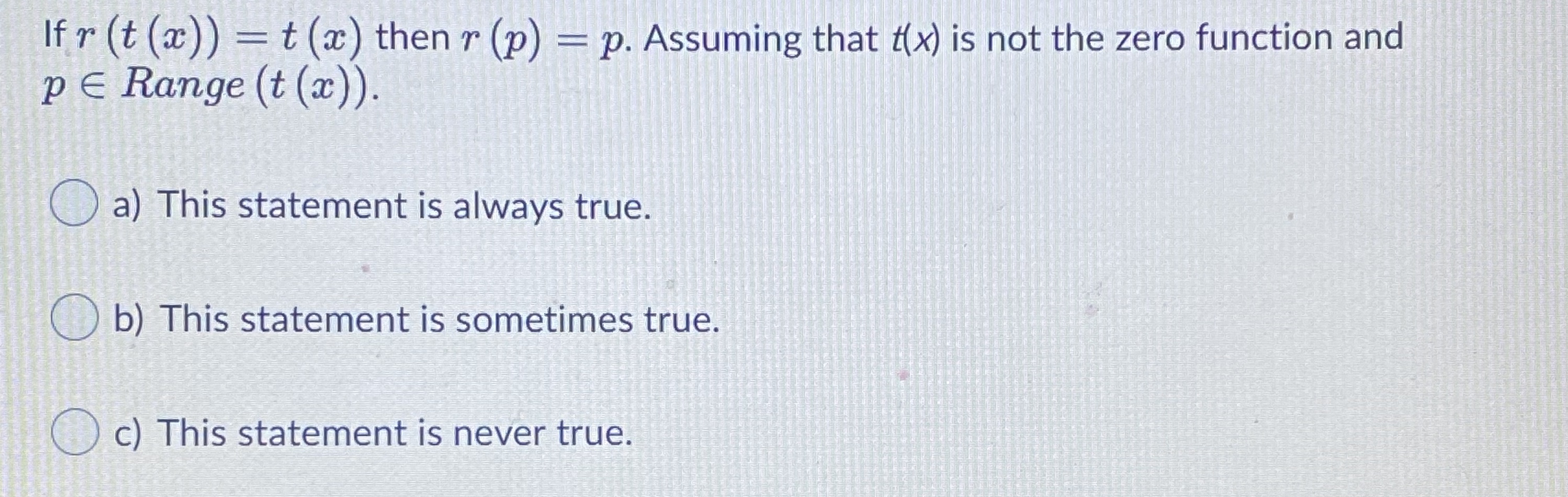 functions, f (x ) and g (ac) g (f (x)) = f(g(x)