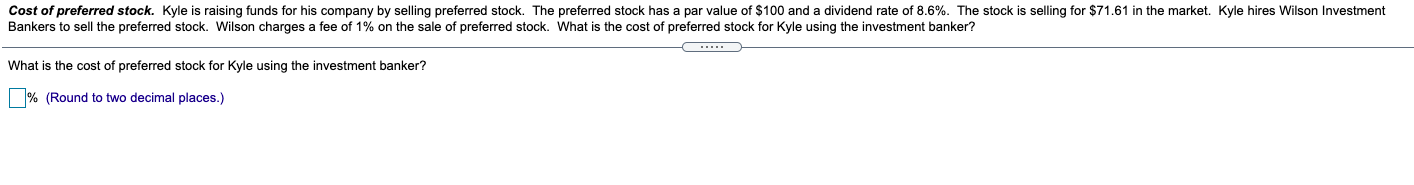 Wendy, who will charge him 3% on the loan. He will also