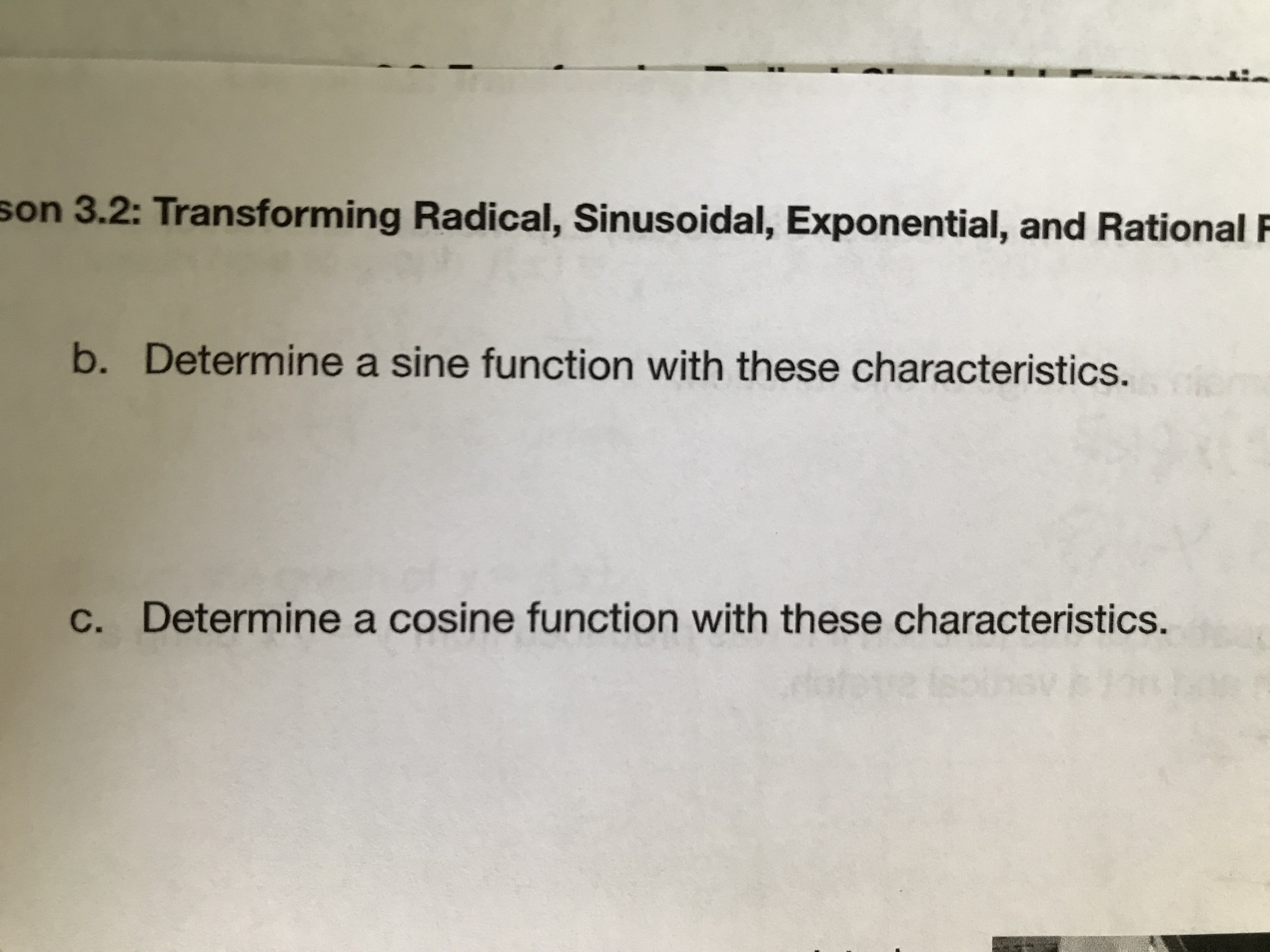 table is a standalone question while the other two images are one
