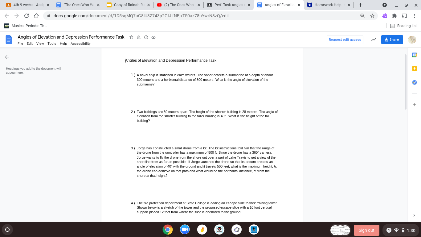 (2) The Ones Who Walk X _ Perf. Task Angles of Ele