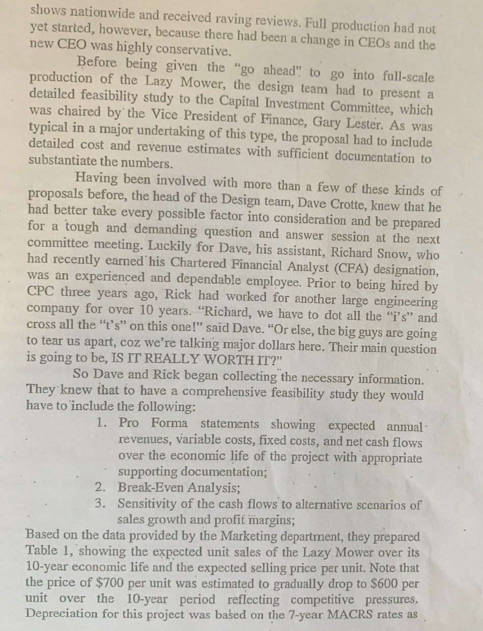 years of cash flows like the text said. Please calculate the IRR
