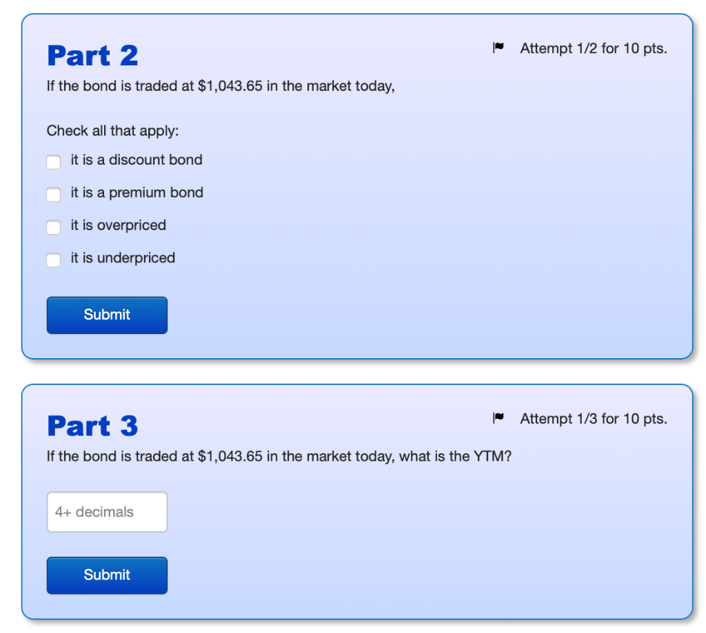 spot rates are as follows in today's market: Part 1 Attempt 1/3