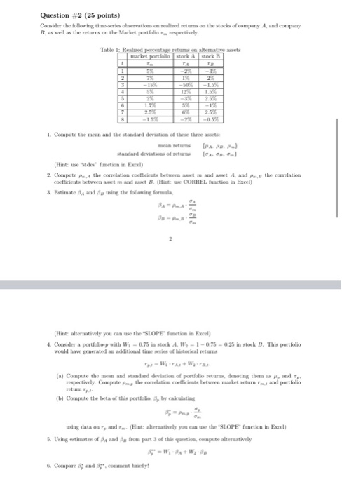 asset 1 has a mean of in and standard deviation of oi.
