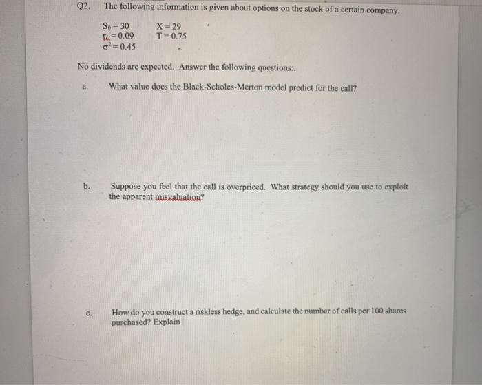 Please answer all parts ABC and please show work so i understand