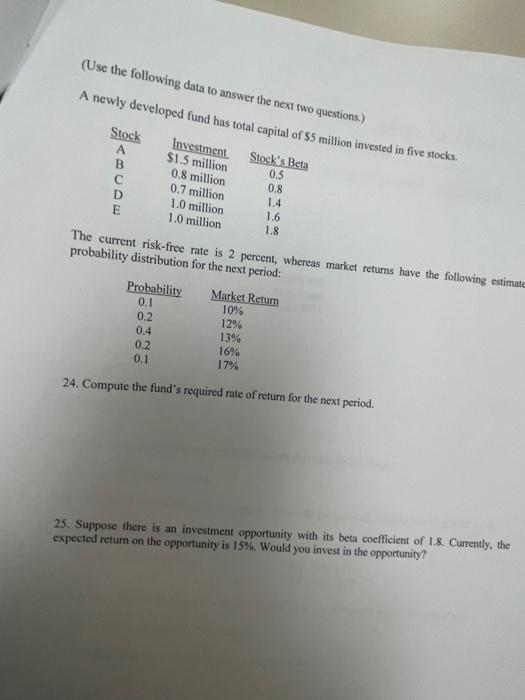  (Use the following data to answer the next two questions.) A