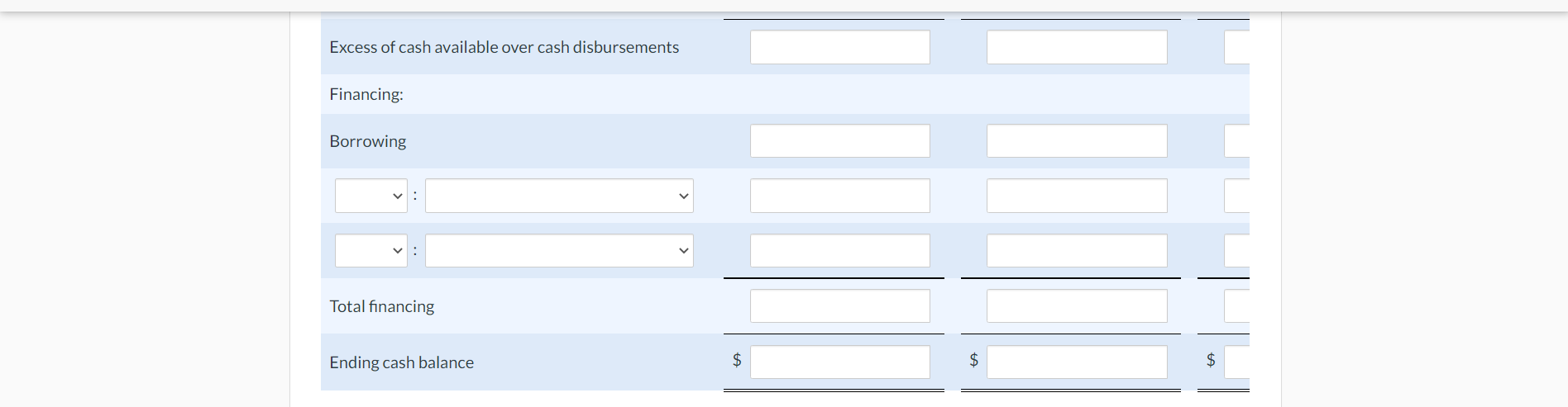 $200,000; December 2020, $278,000 2. Purchases of direct materials: December 2020, $90,000
