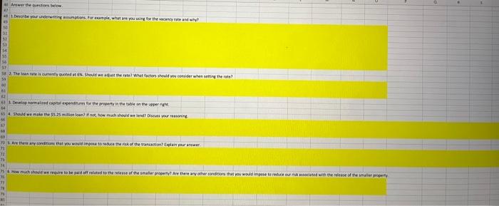 used in the analysis. Conduct all your analysis in a single Excel