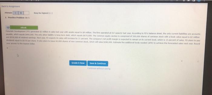 at fut capacity last year According to FC's balance sheet, the only