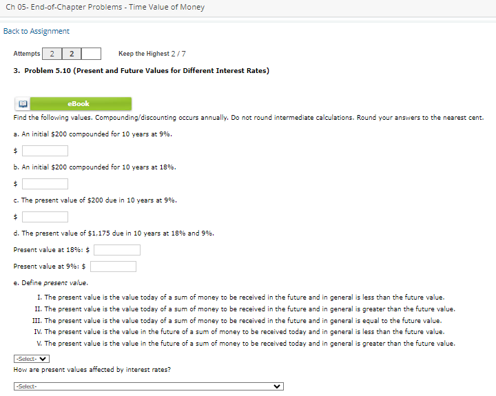  Back to Assignment Attempts 2 2 Keep the Highest 27 Problem