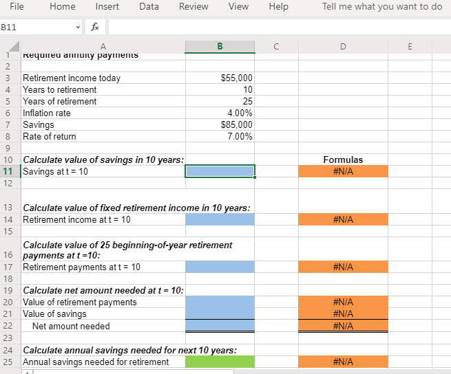 Home Insert Data Review View Help Tell me what you want
