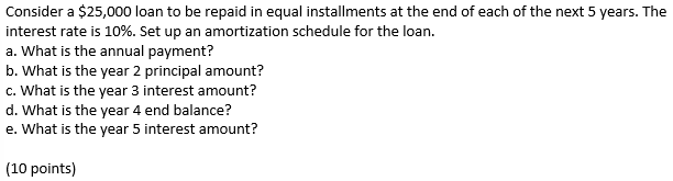  I need this to be answered by using an excel sheet