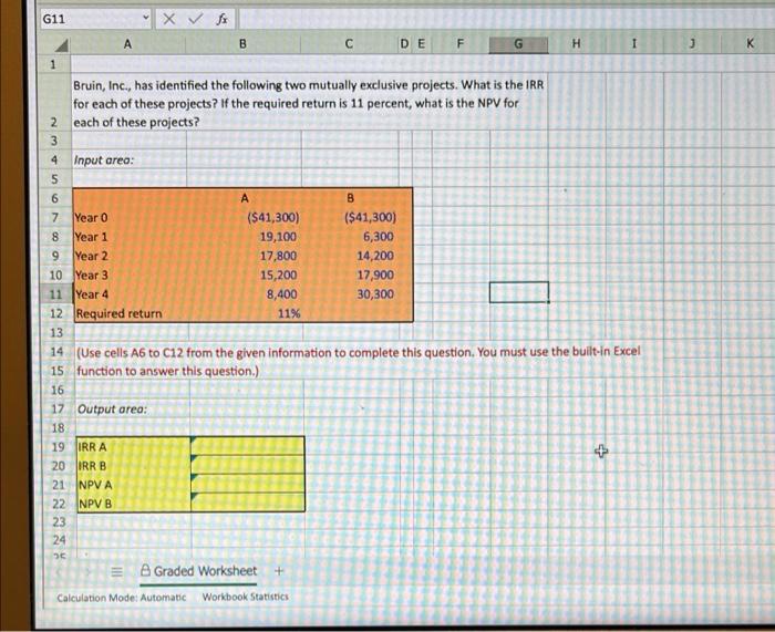 Please post excel formula G11 3 A B DE F G H