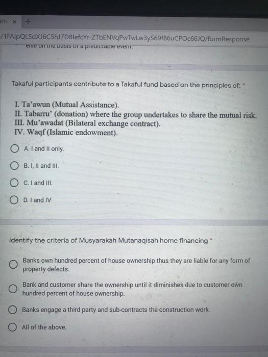 widespread of Gharar and Maysir activities. Which of the following should be