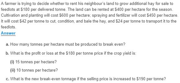  Answers(Need work shown using: Revenue and cost Function Approach to CVP