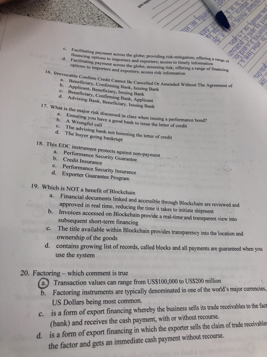  ng payment across the globe; providing risk-mitigation; ofering a range ot