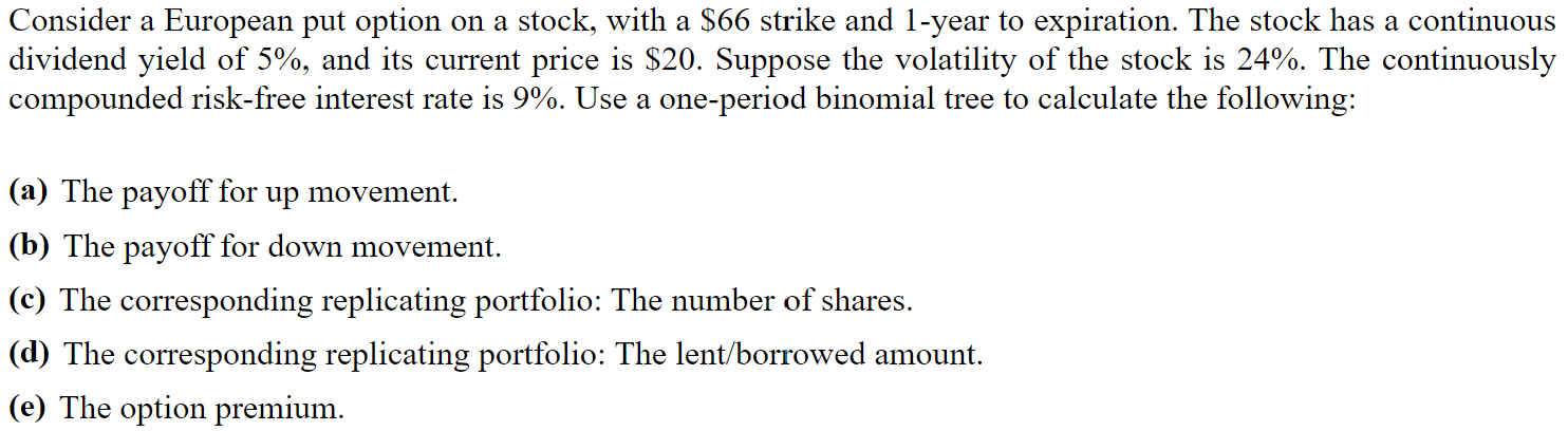 you can skip the process and just give answer Consider a European
